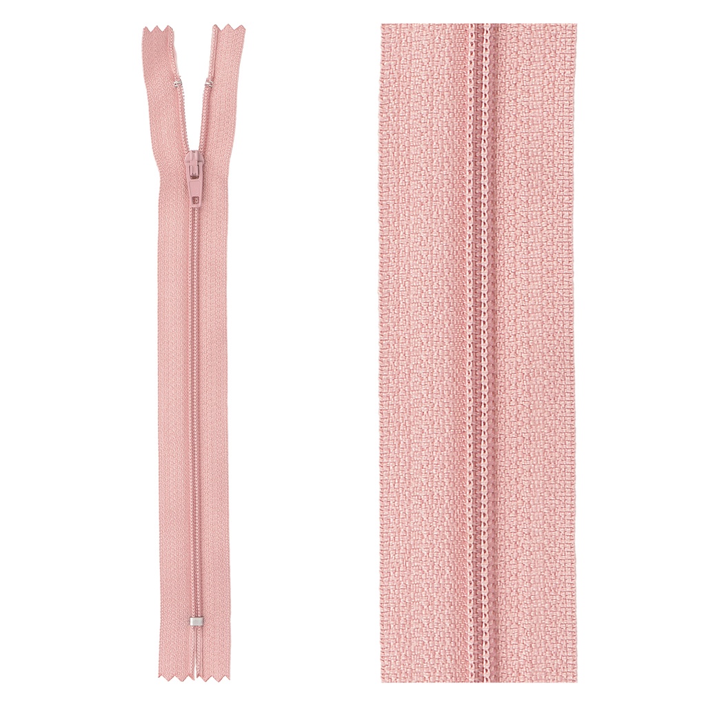 Zipper indivisible G20 old pink