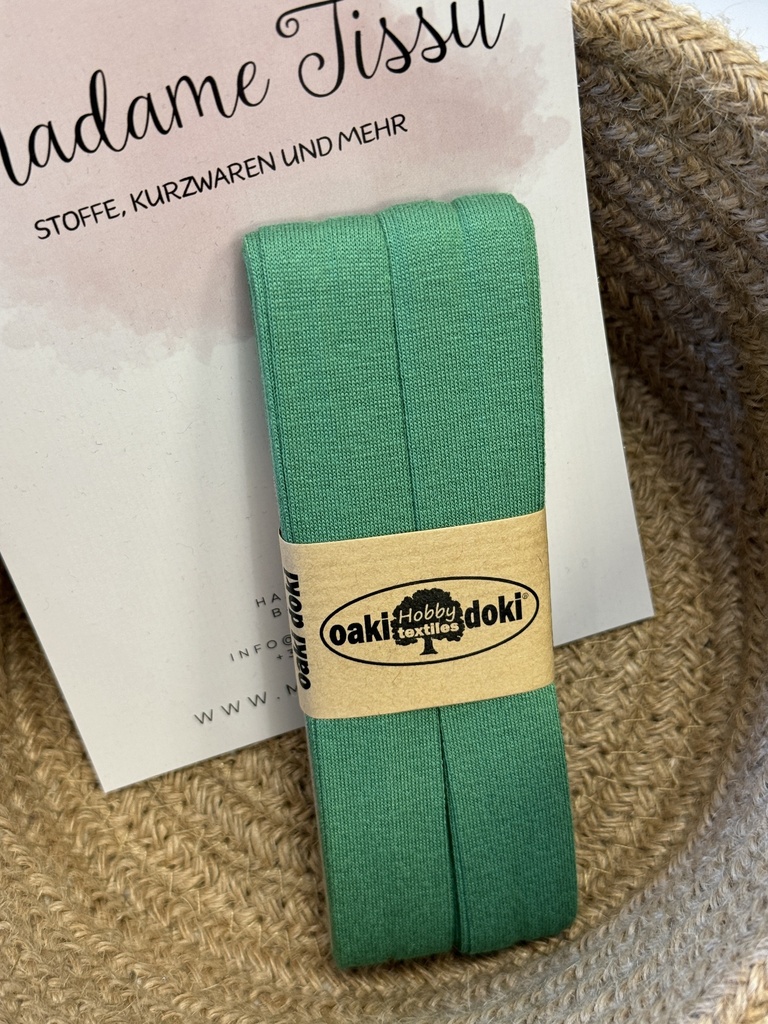 Jersey bias binding | oaki doki | different colors | 3 meters, 20mm green 024