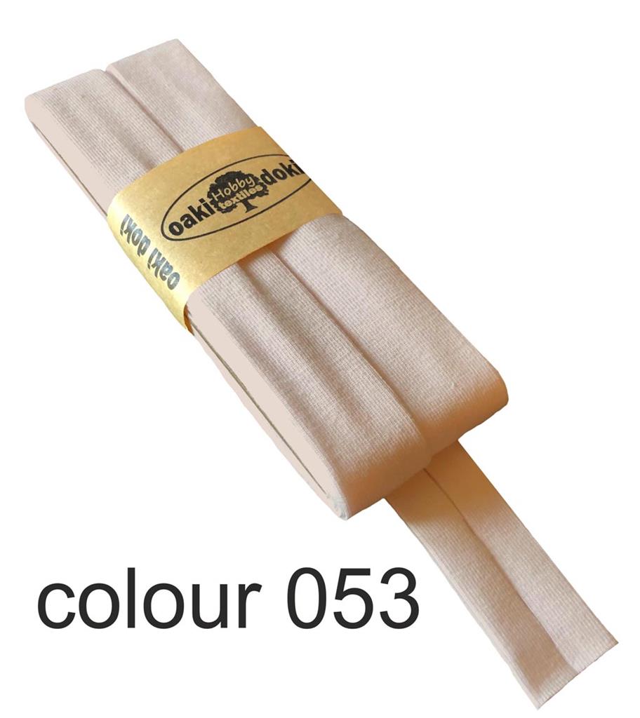 Jersey bias binding | oaki doki | different colors | 3 meters, 20mm beige053