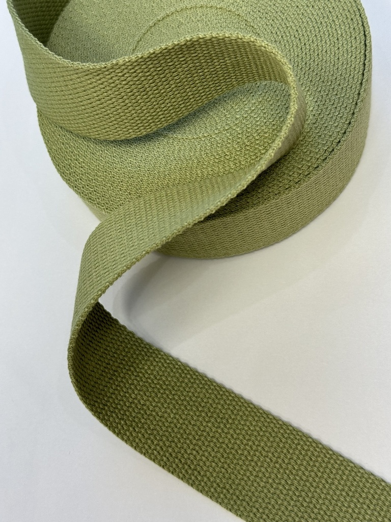 Gurtband 40mm Baumwollmix "Soft" |  olive