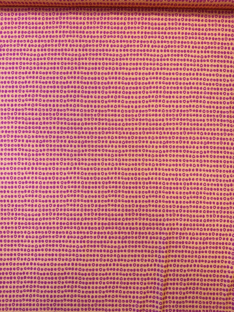 Viscose jersey a la Ville | coral, orange with dots | Italian quality