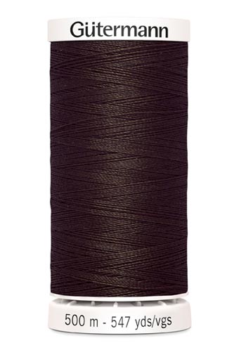 Gütermann all-round sewer 500m color: dark brown 696