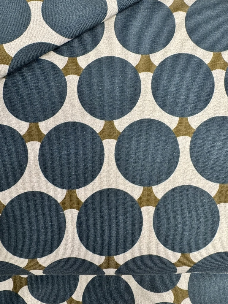 Jersey | 'Vintage Spheres' by Stenzo | Circles, blue, green