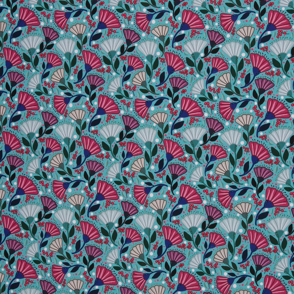 Canvas | Garden Stories by Emjo Design | Blumen, blau