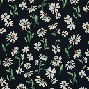 Jersey viscose, Selina, abstrait, fleurs | PIÈCE RESTANTE 1,6 mètres