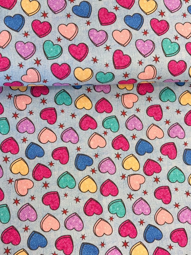 Jersey | Bunch of Hearts by Stenzo | jeansblau
