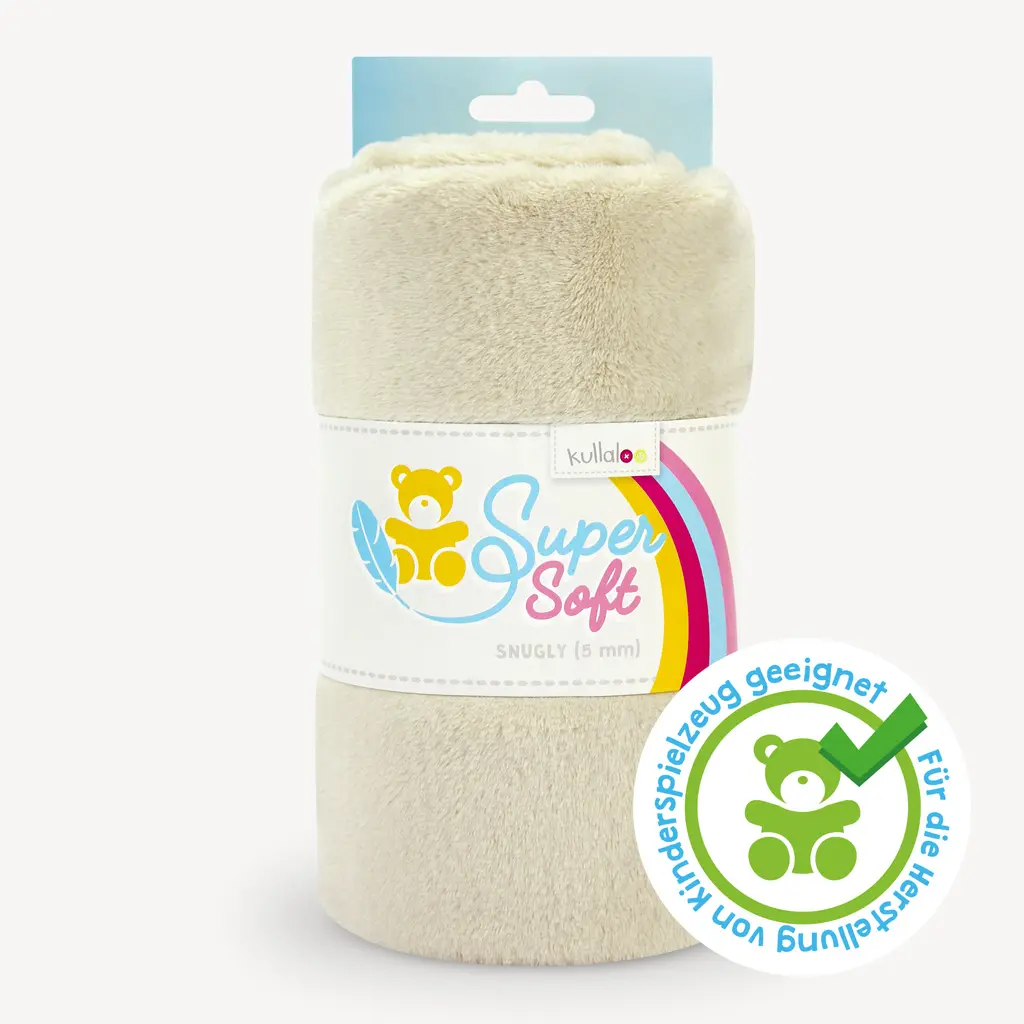 Plüschstoff Kullaloo latte – 5 mm SuperSoft SNUGGLY 