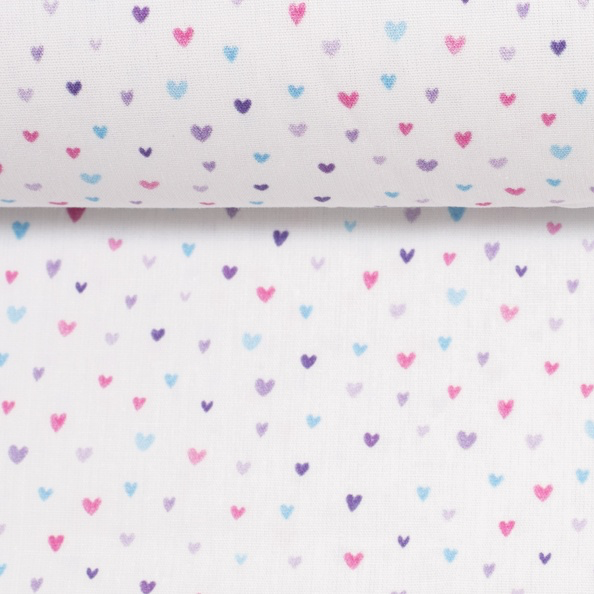 Baumwolle | Tim by Swafing | Herzen, weiß