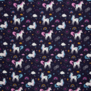 Baumwolle | Tim by Swafing | Einhorn, dunkelblau