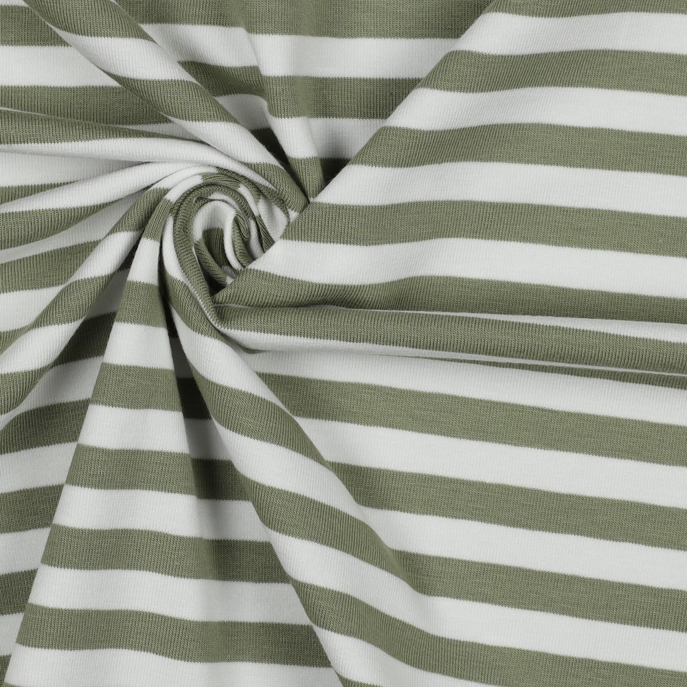 Jersey | grün/ weiss gestreift 