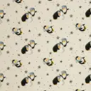 Funtarktis French Terry mit Pinguinen und Schneeflocken