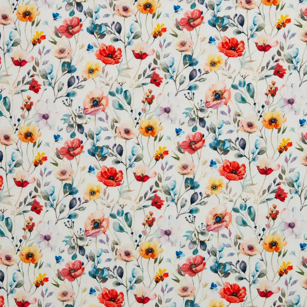 Rippjersey | Iva by Swafing | Wisenblumen