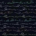 Jersey | Scribble Hearts by Mrs Mint | dunkelblau