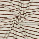 Frottee | gestreift | ecru, camel