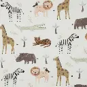 Baumwolljersey | Safari Tiere