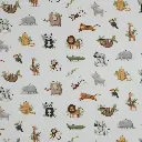 Baumwolljersey | Tiere | weiß