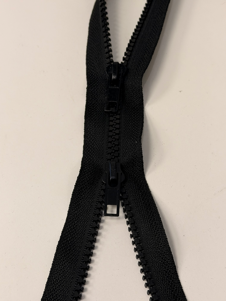 Reißverschluss | 2-Wege | Mantel G80 schwarz  