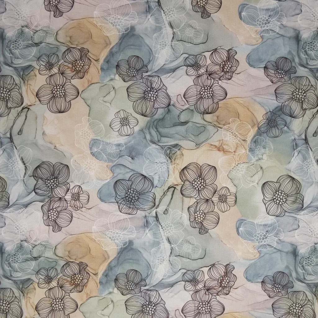Resttück 70cm | Canvas | Ilana By Swafing | Blüten, bunt