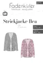 Papierschnittmuster Strickjacke Bea Damen