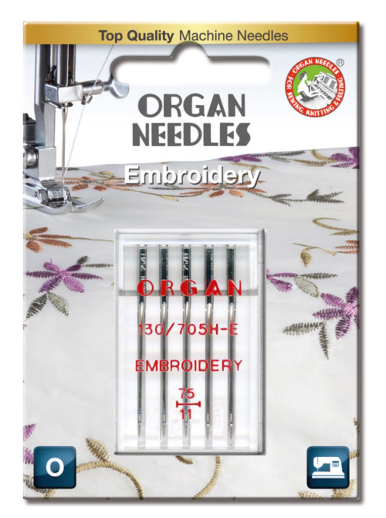 Organ 130/705 H Reg 5 St. Sticknadeln/Embroidery 75-90