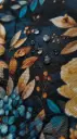 Swafing Oxford-Gewebe „Flowing Bloom“ von Sarah Mariam | blau