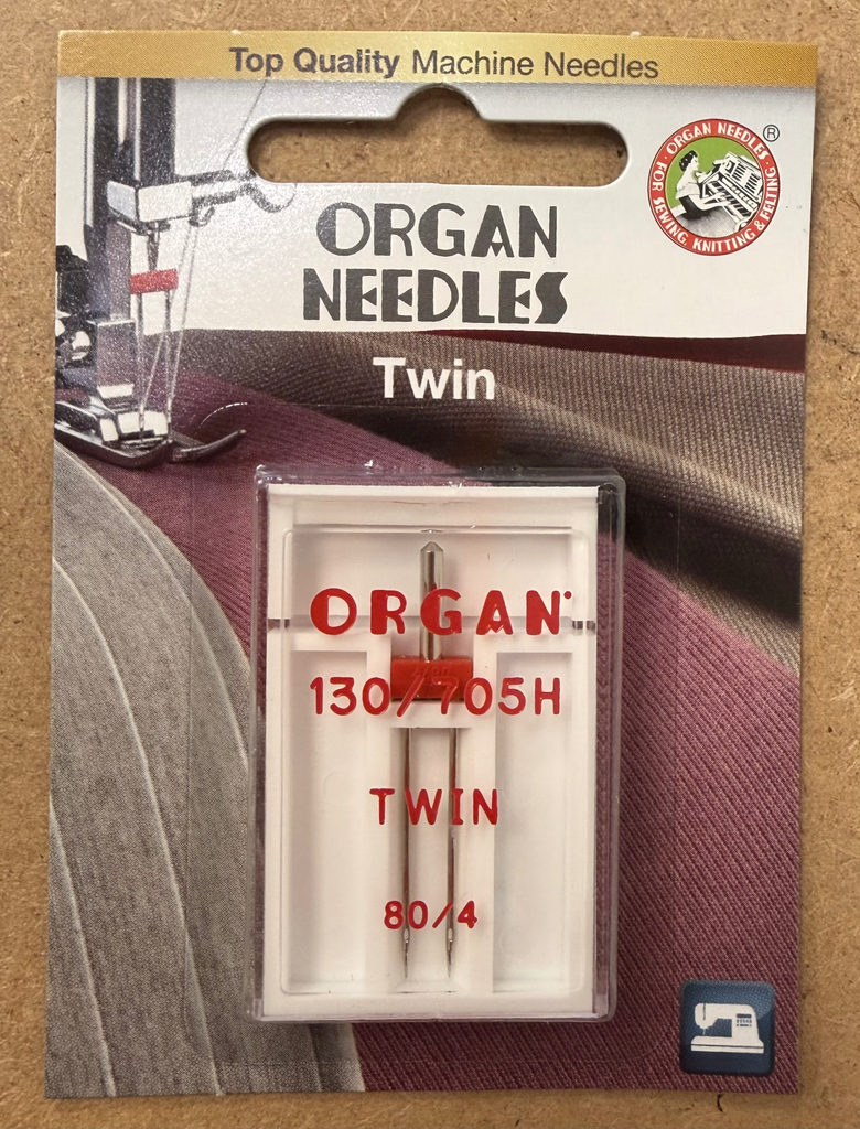 [Organ-twin-80-4] Nähmaschinennadel | Organ | Zwillingsnadel Universal 130/705 4,0/80