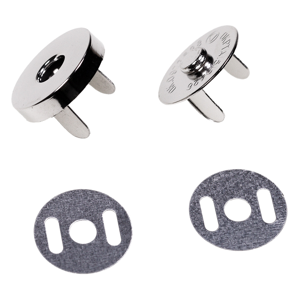Magnet-Verschluß 19 mm silberfarbig 1 Stück