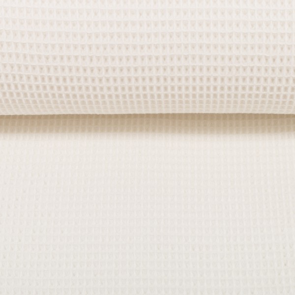 Nelson, piqué gaufré uni, blanc