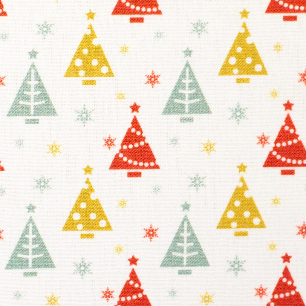 Cotton woven fabric, Christmas | Maria by Swafing|  Christmas trees colorful