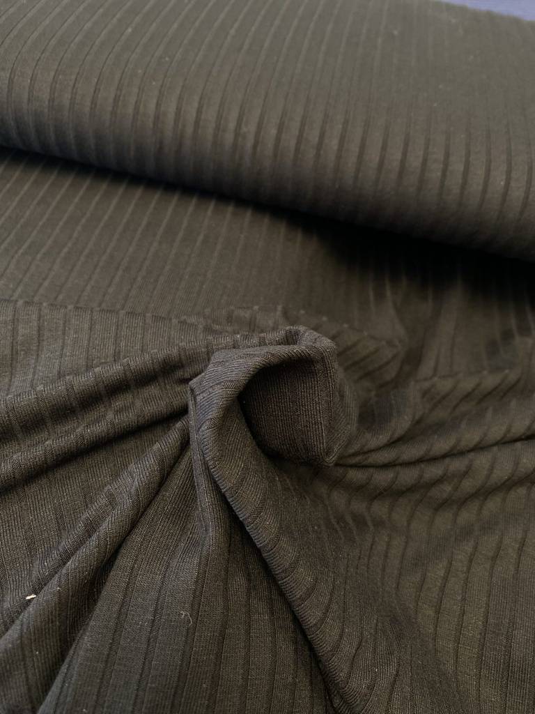 Viscose jersey | Rib Stretch by Top Tex | black