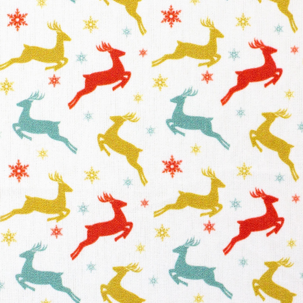 Cotton woven fabric, Christmas | Maria by Swafing|  Deer colorful
