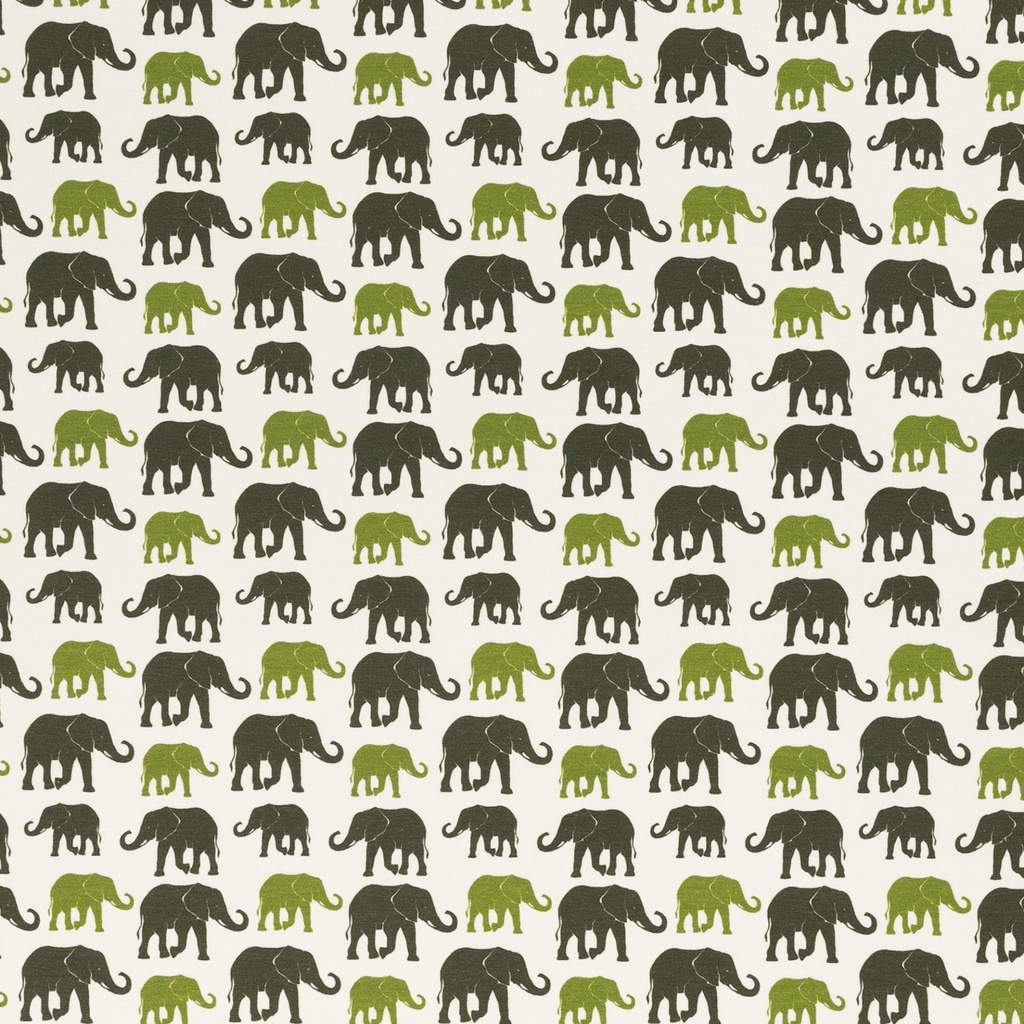 Swafing Theo, elephants, green Swafing Theo, elephants, green