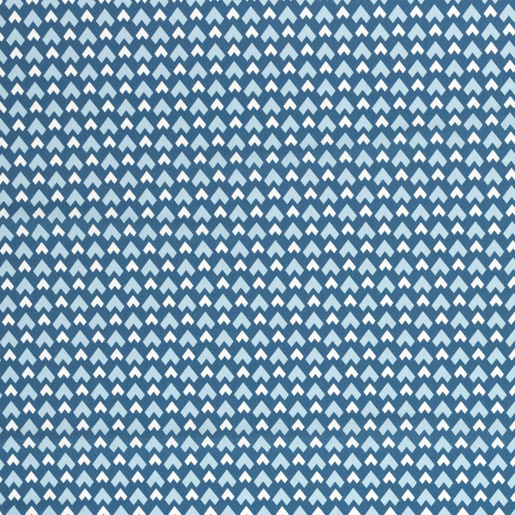 Kim, Baumwolle Webware, FS22 Rauten/Herzen blau