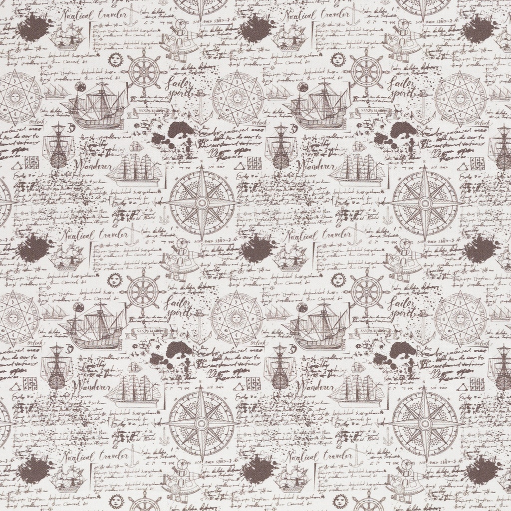 Rinteln, canvas, compass, ship, beige