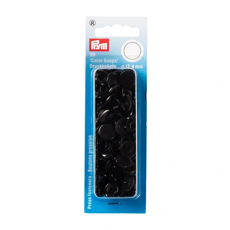 Prym | Non-sew press fasteners "Color Snaps", round, 12.4mm, black