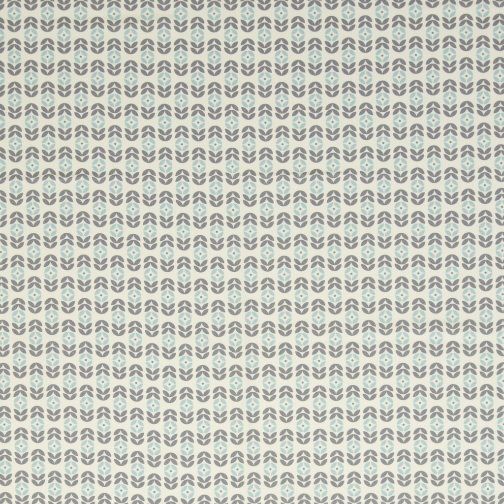 Baumwoll Webware | Kansas by Swafing | Blumen, naturweiss/hellblau