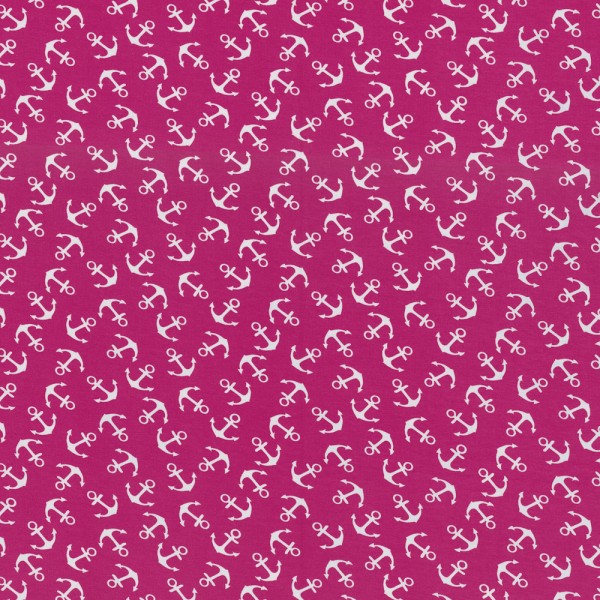 Verena, jersey cotton, anchor, pink