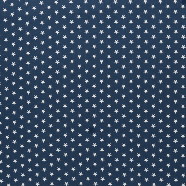 Tissu en coton avec étoiles | Carrie par Swafing | bleu foncé