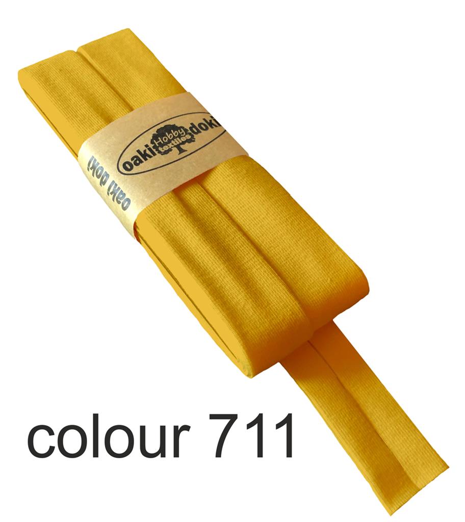 Jersey bias binding | oaki doki | different colors | 3 meters, 20mm<span> - </span>light yellow