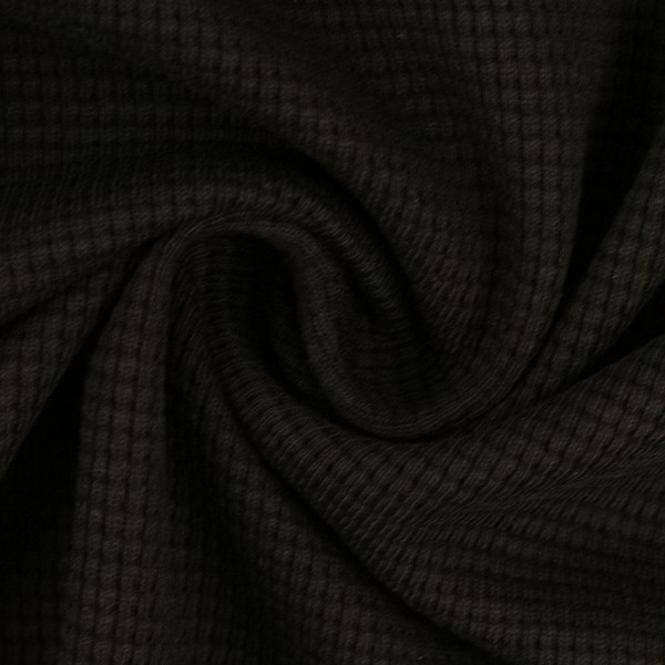 Waffeljersey | Clarissa by Swafing | schwarz