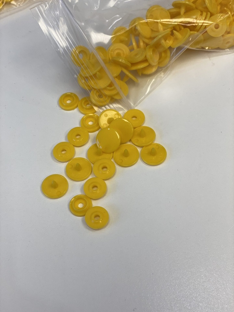 Kam Snaps | T3 10,7mm | 25 Stück |gelb