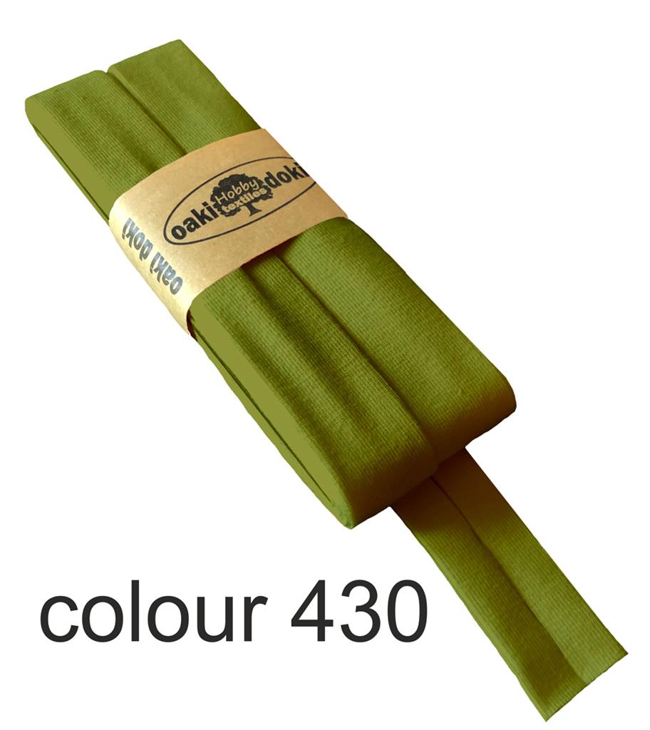 Jersey bias binding | oaki doki | different colors | 3 meters, 20mm<span> - </span>grass green