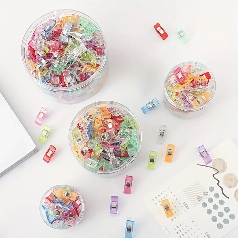 10 fabric clips | 2.6cm | colorful