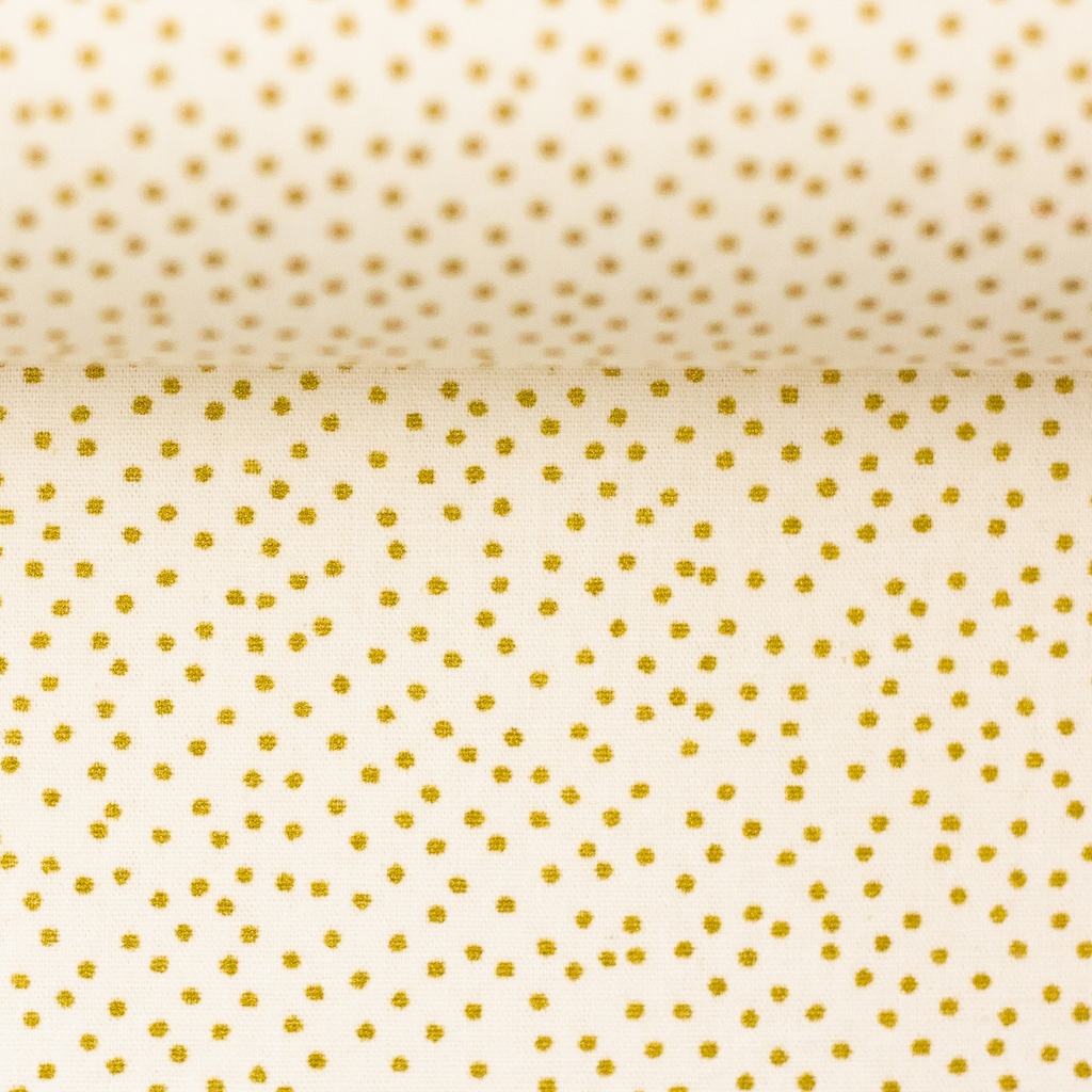 Baumwollwebware, Weihnachte | Neuss by Swafing | creme mit goldenen Punkten