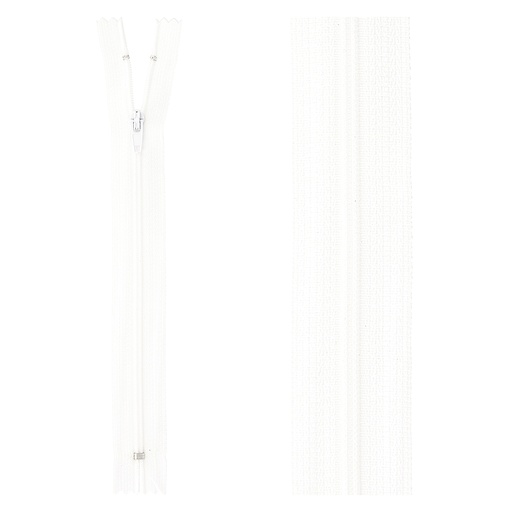 [RVSTET10F501] Zipper indivisible G10 white