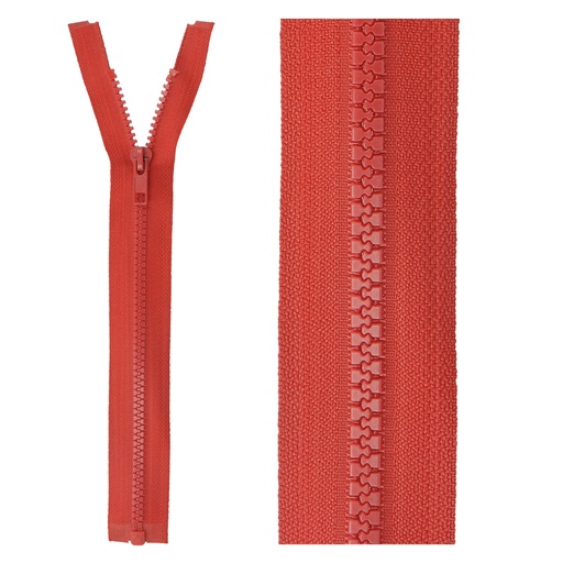 [RVSTETRT75F519] Fermeture éclair divisible G75 rouge