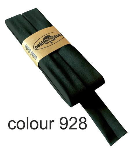 [198410- 928] Jersey bias binding | oaki doki | different colors | 3 meters, 20mm dark green 928