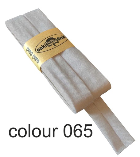 [198410-065] Jersey bias binding | oaki doki | different colors | 3 meters, 20mm mottled gray 065