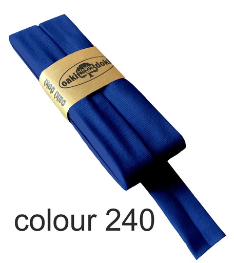[198410-240] Jersey bias binding | oaki doki | different colors | 3 meters, 20mm royal blue 240