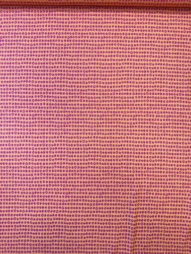 [0205673] Viscose jersey a la Ville | coral, orange with dots | Italian quality